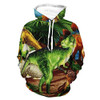 Unisex Realistic Print Hoodie Baby Dinosaurs Pattern Pullover Hooded Sweatshirt Long Sleeve Light-weight Sweater with Pocket for Women Men