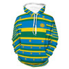 Mens Womens Breathable Hoodies 3D Printed Unisex Long Sleeve Hoodie Tops Rwanda Flag Pattern Outdoor Outfit for Autumn