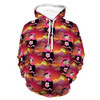 Unisex Women Men Hoodies Long Sleeve Stretchy Hooded Sweatshirts Asian Matrioschka Pattern Autumn Outfit for Travel Sports