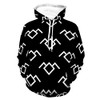 Unisex Realistic Print Hoodie Twin Peaks Owl Pattern Pullover Hooded Sweatshirt Long Sleeve Durable Sweater with Pocket for Women Men