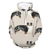 Mens Womens Soft Hoodies 3D Printed Unisex Long Sleeve Pull-Over Hoodie Australian Shepherd Pattern Outdoor Outfit for Autumn