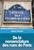 De la nomenclature des rues de Paris (French Edition)