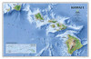 National Geographic: Hawaii Wall Map (34.75 x 22.75 inches) (National Geographic Reference Map)