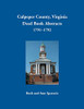 Culpeper County, Virginia Deed Book Abstracts, 1791-1792