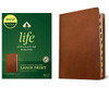 Tyndale Nlt Life Application Study Bible, Third Edition, Large Print (Genuine Leather, Brown, Indexed, Red Letter)  New Living Translation Bible, Large Print Study Bible For Enhanced Readability