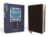 Niv Study Bible, Fully Revised Edition, Large Print, Bonded Leather, Black, Red Letter, Thumb Indexed, Comfort Print
