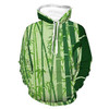 Unisex Long Sleeve Pullover Hood Womens Mens Bamboo Background Pattern Comfort Hooded T-Shirts With Pocket