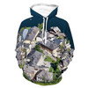 Unisex Realistic Print Hoodie Bad Goisern Pattern Hooded Sweatshirt Tops Long Sleeve Fashion Sweater With Pocket For Women Men