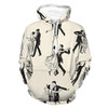 Women Men Hoodies 3D Print Unisex Stretchy Pullover Sweatshirt Ballroom Dancing Pattern Autumn Outfit With Pocket For Travel Outdoor
