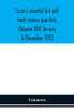 Luzac's oriental list and book review quarterly (Volume XIV) January To December 1903 - Paperback
