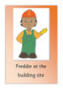 Freddie at the building site