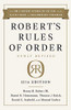 Robert's Rules of Order Newly Revised, 12th edition