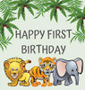 First birthday guest book (Hardcover): Birthday guest book, first birthday book, party and birthday celebrations decor, memory book, 1st birthday, ... celebration parties, message log keepsake