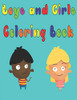 Boys And Girls Coloring Book: Fun Kids Coloring Book