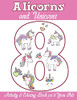 Alicorns And Unicorns Activity & Coloring Book For 8 Year Olds: Coloring Pages, Mazes, Puzzles, Dot To Dot, Word Search And More