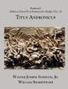 Schenckæs Official Stage Play Formatting Series: Vol. 17 - Titus Andronicus