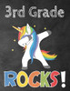 3Rd Grade Rocks!: Funny Back To School Notebook,Gift For Girls And Boys,109 College Ruled Line Paper,Cute School Notebook,School Composition Notebooks,Unicorn Cover