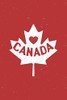 Love Canada: Graph Paper Notebook, 6X9 Inch, 120 Pages