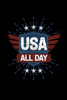 Usa All Day: 120 Pages, Soft Matte Cover, 6 X 9