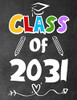 Class Of 2031: Funny Back To School Notebook,Gift For Girls And Boys,109 College Ruled Line Paper,Cute School Notebook,School Composition Notebooks