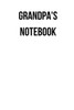 Grandpa'S Notebook: A5 (German Edition)