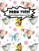 Draw This!: 100 Drawing Prompts To Boost Creativity | Watercolor Butterfly | Version 4 (Kiddo Prompt)