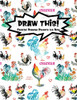 Draw This!: 100 Drawing Prompts To Boost Creativity | Watercolor Chicken | Version 4 (Kiddo Prompt)