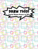 Draw This!: 100 Drawing Prompts For Kids | Rainbow Squares | Version 2 (Kiddo Prompt)