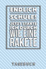 Endlich Schule! Jetzt Starte Ich Durch Wie Eine Rakete Tagebuch: A5 52 Wochen Kalender Als Geschenk F?r Jungen | Schulanfang | Einschulung | Inhalt ... Hausaufgabenheft | Kalender (German Edition)