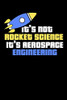 It'S Not Rocket Science It'S Aerospace Engineering: 120 Pages I 6X9 I Karo I Funny Science, Space & Galaxy Gift I Moon & Planet