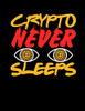 Crypto Never Sleeps: Funny Quotes And Pun Themed College Ruled Composition Notebook