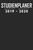 Studienplaner 2019 - 2020: Terminplaner, Kalender, Notizbuch F?r Studenten ? Von September 2019 Bis Oktober 2020 ? Studentenkalender, Semesterplaner, ... ? 6X9 Format ? Motiv: Black (German Edition)
