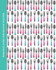 Personal Food And Health Tracker: Six-Week Food And Symptoms Diary (Cutlery/White) 8X10 (Guided Journals - Personal Food And Health Trackers)