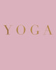 Yoga: A Decorative Book For Coffee Tables, Bookshelves And Interior Design Styling | Stack Deco Books Together To Create A Custom Look (Inspirational Phrases In Blush)