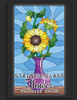 Stained Glass Flower Coloring Books: 50 Coloring Pages Of Stained Glass Flower, Garden, Butterfly And Bird Illustration Stress Relieving Activity Books For Adults