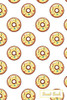 Donut-Book: Yellow Donut Print