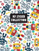 My Sticker Collection: Sticker Activity Book Permanent Sticker Book 8.5" X 11" Large Robot Themed For Kids