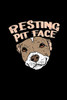 Resting Pit Face: 120 Pages I 6X9 I Graph Paper 5X5 I Funny Cute Dog & Terrier Owner Gifts