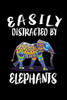 Easily Distracted By Elephants: Animal Nature Collection - 9781081410032