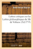 Lettres Critiques Sur Les Lettres Philosophiques De Mr De Voltaire: Par Rapport À Notre Âme (Litterature) (French Edition)