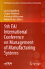 5Th Eai International Conference On Management Of Manufacturing Systems (Eai/Springer Innovations In Communication And Computing)