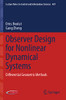 Observer Design For Nonlinear Dynamical Systems: Differential Geometric Methods (Lecture Notes In Control And Information Sciences, 487)
