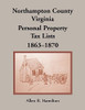 Northampton County, Virginia: Personal Property Tax Lists, 1863-1870