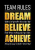 Team Rules - Dream - Believe - Achieve: Motivational Company Gifts for Employees - Coworkers - Office Staff Members | Inspirational Teamwork Gift (Thank You Gifts for Employees)