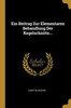 Ein Beitrag Zur Elementaren Behandlung Der Kegelschnitte... (German Edition)