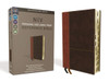 Niv, Personal Size Reference Bible, Large Print, Leathersoft, Tan/Brown, Red Letter, Thumb Indexed, Comfort Print
