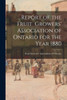 Report of the Fruit Growers' Association of Ontario for the Year 1880