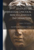 Statues of Abraham Lincoln. Miscellaneous Information; Sculptors - S St. Gaudens 5