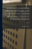 Annual Catalogue of the Officers and Students of Cooper Memorial College, Sterling, Kansas; 1908/09
