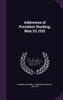 Addresses of President Harding, May 23, 1921